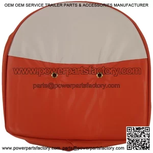 Orange and White Tractor Pan Seat Cover Universal Fits Ford Fits John Deere