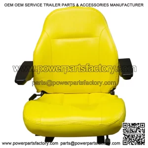 Replacement Yellow Seat w/Armrests Fits John Deere Z810A Z850A Z910A Z925A Z960A