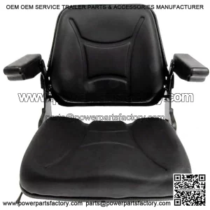 One New Universal Tractor Seat (with Fold Down Back & Fold Up Arm Rests)