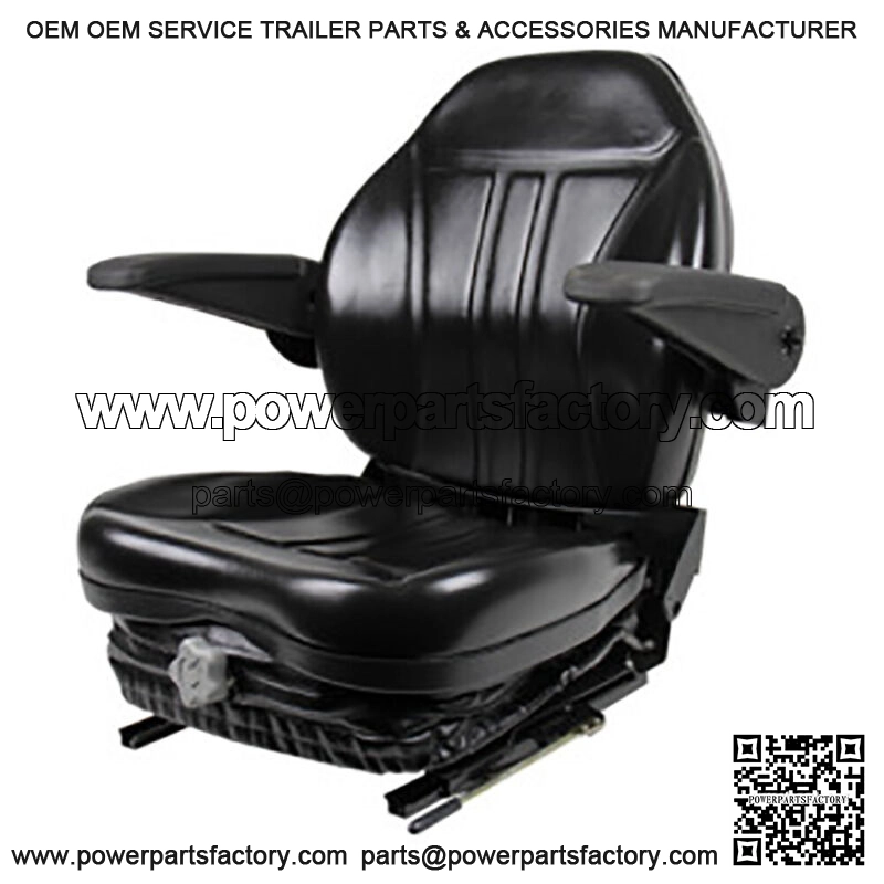 Black Suspension Seat W/ Arm Rests for ZTR Zero Turn Mower Grasshopper Hustler