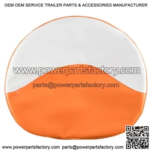 R1012 Orange & White Seat Cover, 21" Wide - Fits Case Miscellaneous Models