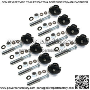(Pack of 8) Trailer Axle Kits with 4 on 4" Bolt Idler Hub & 1" Round BT8 Spindle
