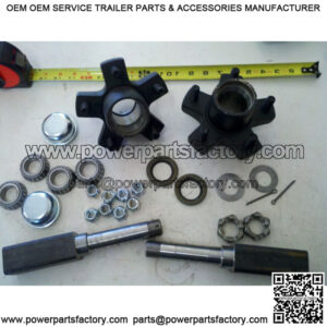 TRAILER AXLE KIT! 2,000 lbs, 5 on4.5" Idler Hubs Square Spindles