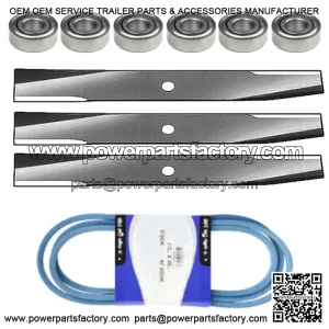 Fits John Deere Deck Kit ,Belt Blades ,Bearings 300 314 316 318 46 48" m41668"