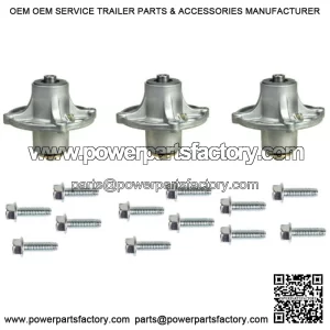 3 Pk. Spindle Assembly with Screws fits Snapper 1735573YP 1735323YP (14226)