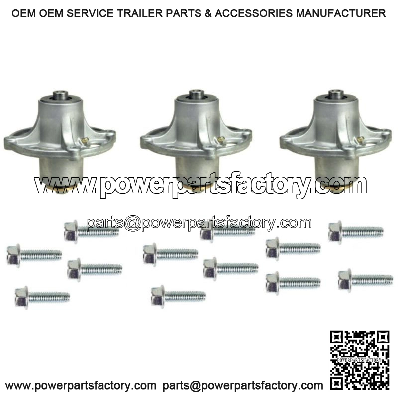 3 Pk. Spindle Assembly with Screws fits Snapper 1735573YP 1735323YP (14226)