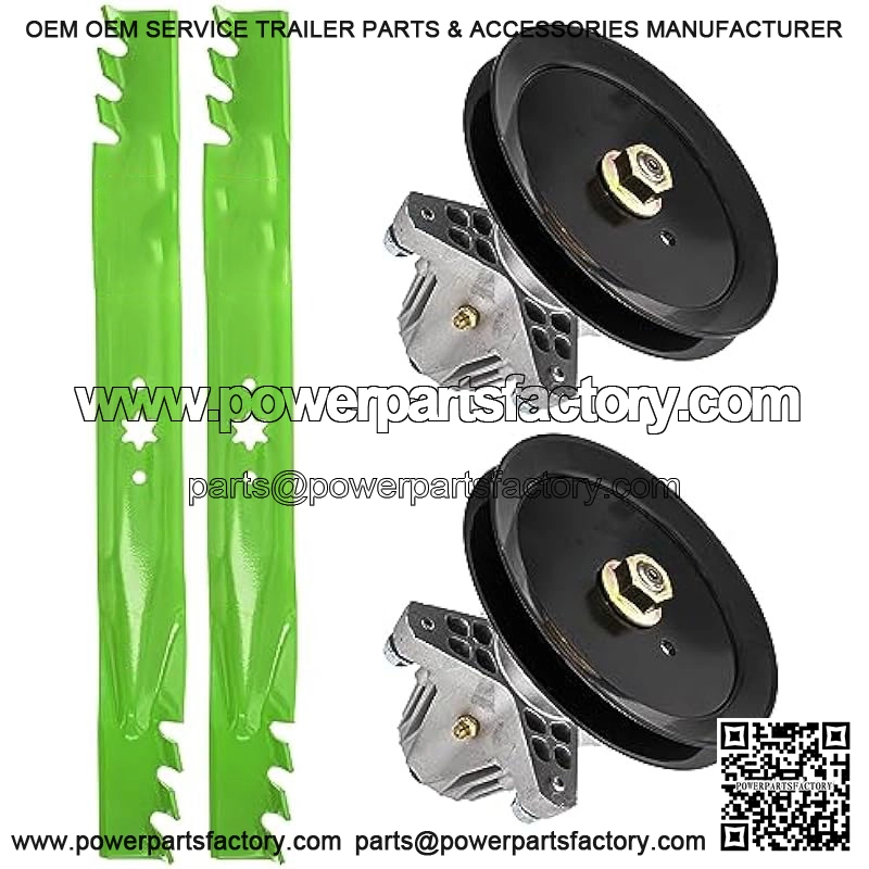 Spindle Mulching Blade Kit for MTD Cub Cadet 46 inch Deck LTX1045 LTX1046 LTX2046M Tractors