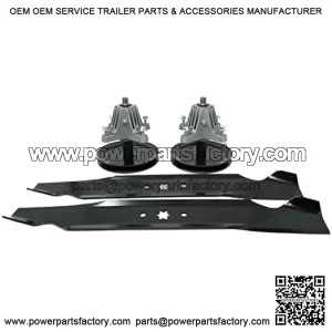 Spindle Blade Kit for Cub Cadet MTD Troy Bilt 46 inch Deck LT2000 LT2500 LTX1046 Horse XP TB2246