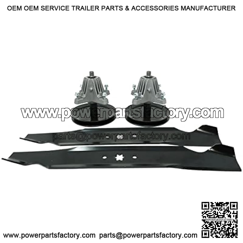 Spindle Blade Kit for Cub Cadet MTD Troy Bilt 46 inch Deck LT2000 LT2500 LTX1046 Horse XP TB2246