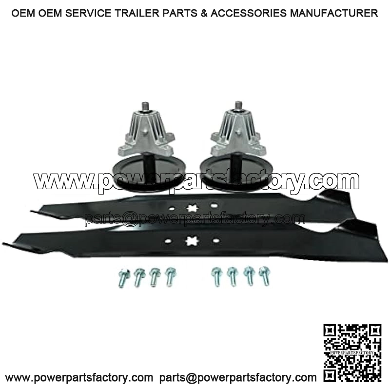 Spindle Blade Kit for Cub Cadet MTD Troy Bilt 46 inch Deck LT2000 LT2500 LTX1046 Horse XP TB2246 - Image 2