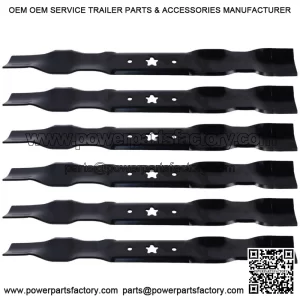 (6) Mower Blades  Mulching for Poulan 531307223 42" Decks