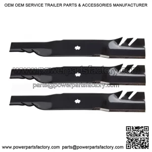 3 OEM Oregon Gator G5 Mower Blades for John Deere D140 D150 D160 592-616 48"