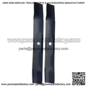 Set of 2 Blades for John Deere 42" Decks Code AM141034