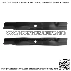 2 Mower Blades for John Deere AM141034 M154062 LA120 42 Inch Deck High Lift
