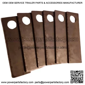 (6) 11645 Rotary Blades Flail Bluebird 3-17/32"  X  1" replaces 5201 Bluebird