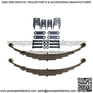 7000# 7k Single Trailer Axle Suspension Kit 3500# Leaf Springs Hanger Kit