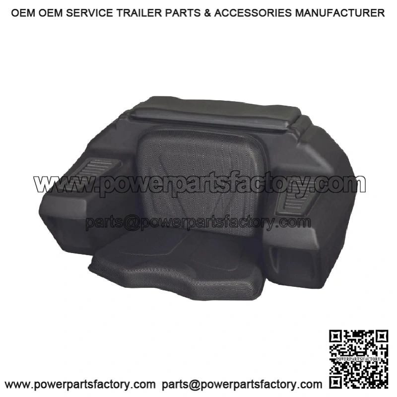 ATV Rear Passenger Seat Cargo Storage Helmet Trunk Box Luggage Lounger