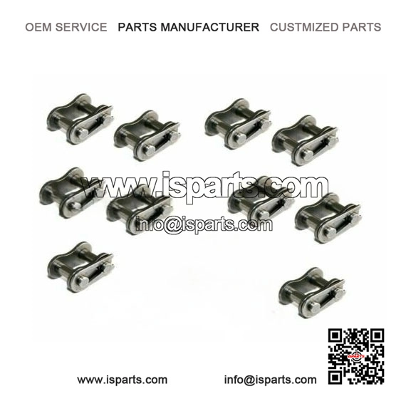 Master Connecting Links #35 (10 pieces) ?C to fit Roller Chain #41, for Go Karts, Mini Bikes