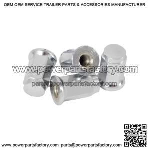 4 pack of NEW ITP Chrome Flat Base 10mm x 1.25 Lug Nut Parts ATV & UTV 10x1.25