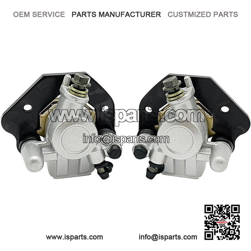 1988-2004 Bayou 300 2x4 KLF300B Front Left Right Brake Calipers & Pads - Image 2
