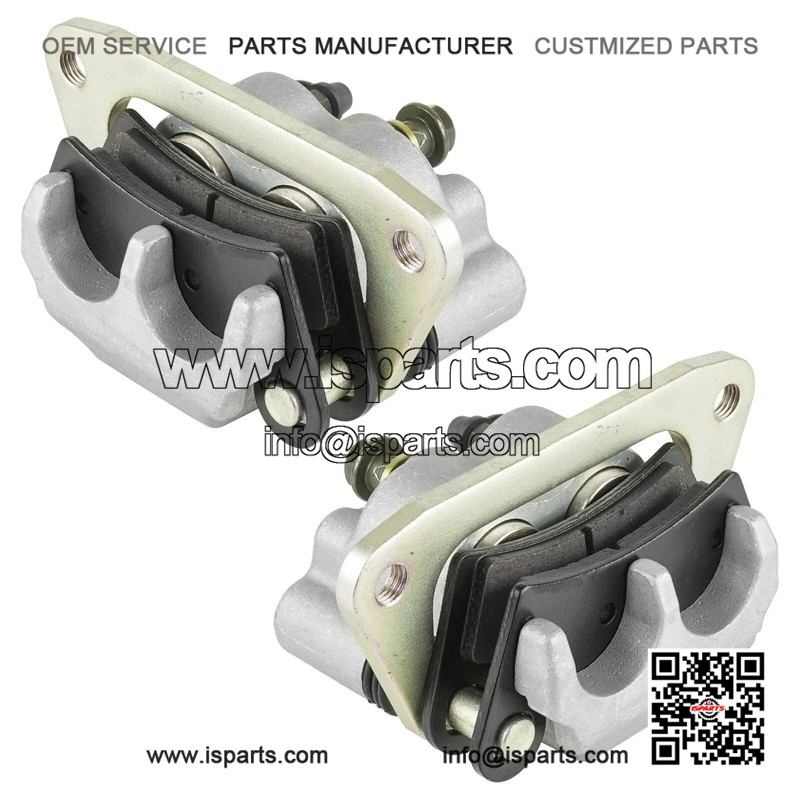 Front Left & Right Brake Calipers with Pads for Polaris RZR S 800 EFI 2009-2014