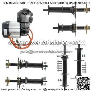 Differential Rear Axle Kit for Trike E-Bike Golf Cart Quad ?C 500W, 1000W, 1500W Motor Options