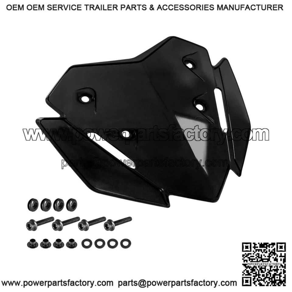 Black Sports Windshield Deflector for Yamaha XMAX 125/250/300 (2023-2024)