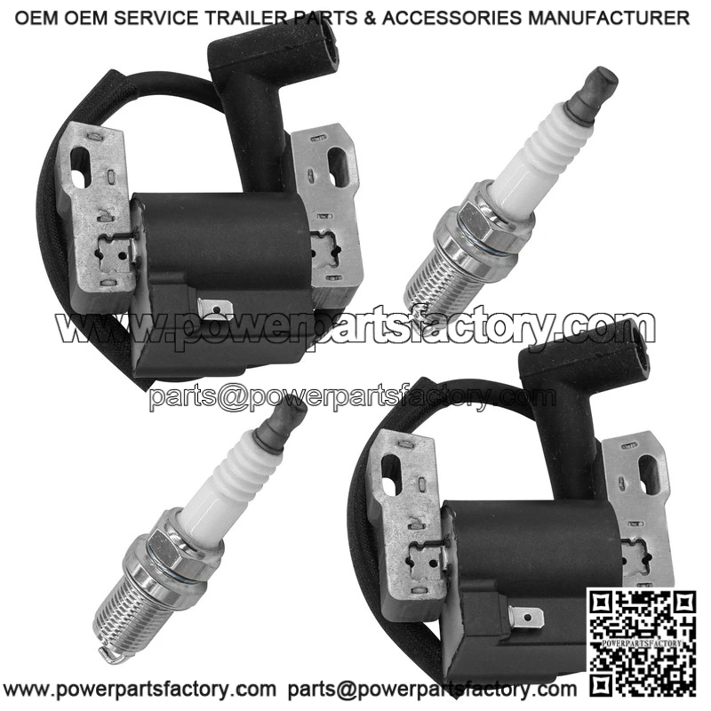 Ignition Coil with Spark Plug Kit Compatible with John Deere Z425 Z435 Z445 EZtrak Mowers - Replaces MIA12788