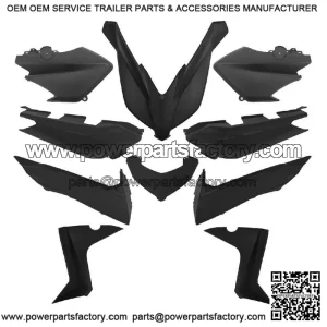 10-Piece Black Body Hull Set for Yamaha XMAX 125/250/400 (2014-2016)