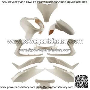 11-Piece White Fairing Kit for Yamaha X-MAX 125/250 (2006-2009)