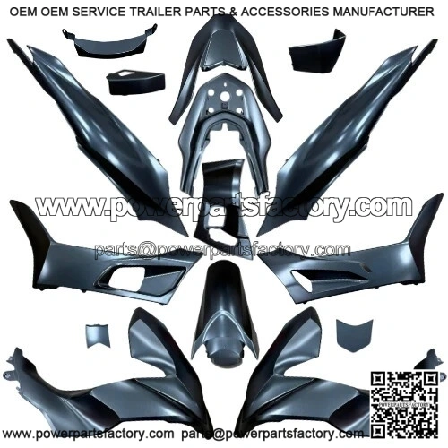 Dark Grey Body Cover Set for Honda PCX125 2021-2024 PNL103A