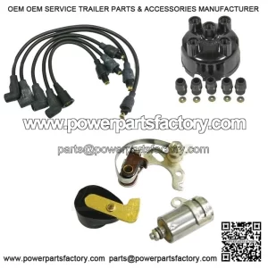 For Massey Ferguson TE20, TEA20 ÿ Distributor Tune Up Kit with Condenser and Rotor, Fits Lucas