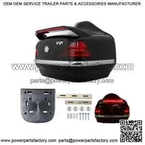 Universal Motorcycle Trunk Tail Box Luggage Trunk with Integrated Light for Honda PCX125