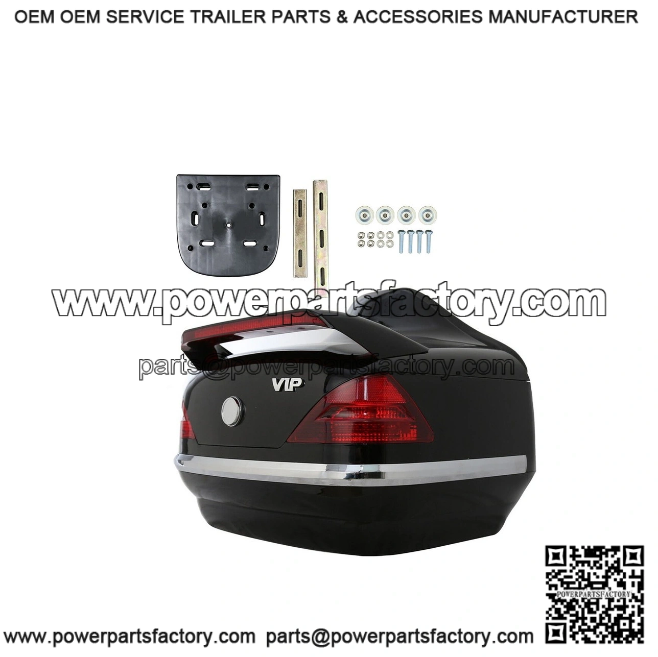 Universal Motorcycle Trunk Tail Box Luggage Trunk with Integrated Light for Honda PCX125 - Image 2