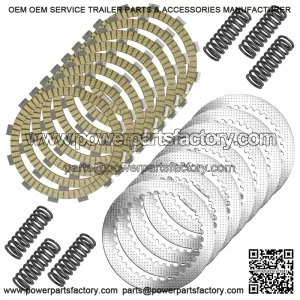 Clutch Friction & Steel Plates Kit for Suzuki RMX450Z (2010 2017-2019) - Includes Springs