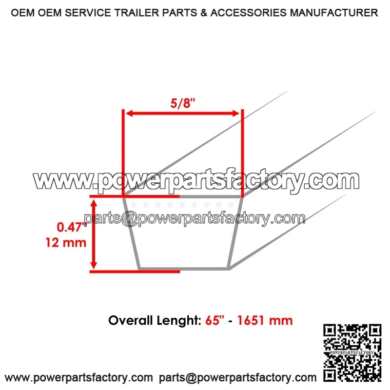 61" Deck Belt for Ferris IS 2100Z & IS 3200Z ?C Replaces 5104780YP / 5104780 - Image 2