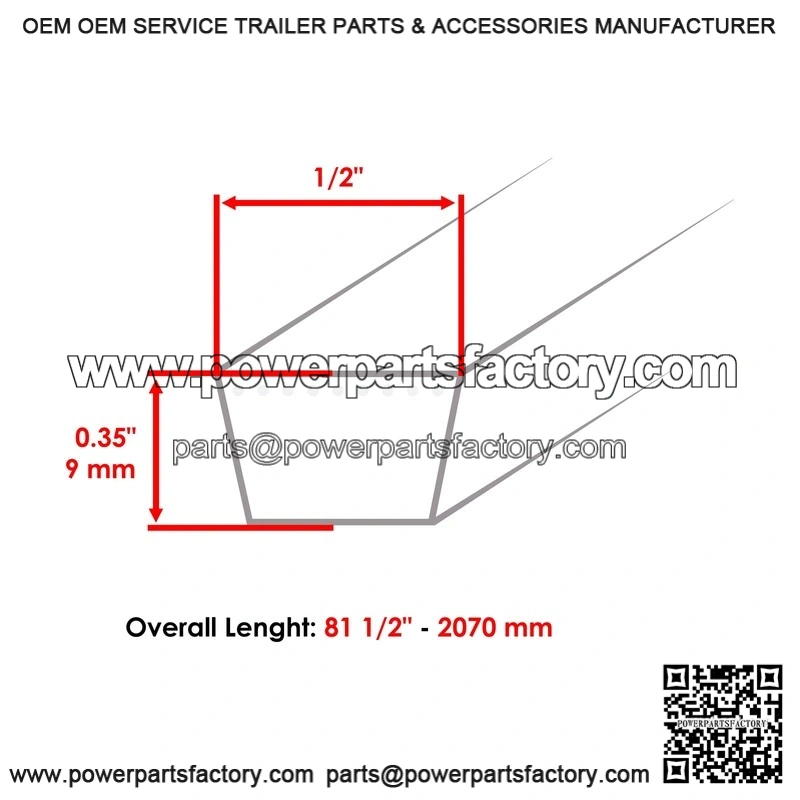 02000103P 44-Inch Deck Belt for Cub Cadet Enforcer 44 & Z-Force 15/18 Zero-Turn Mowers - Image 2