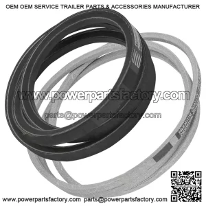 44-Inch Deck Belt Set for MTD White Outdoor LT-140 (1985-1988) - 1/2 x 52" & 1/2 x 74"