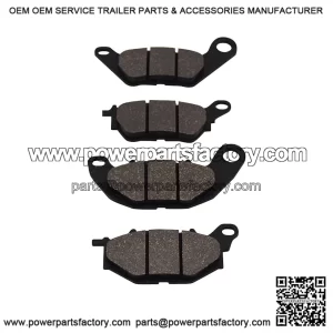 Motorcycle Organic Disc Brake Pads Kit - Front & Rear Braking System for Yamaha XMAX 125/250/300 (YP125RA/YP300) ABS Models