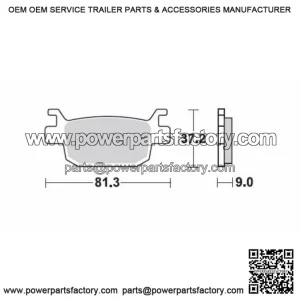 Rear Sinter Brake Pads QJ Motor SRK 400 2023-2025