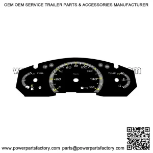 Black KM/H Gauge Face for Yamaha YP125R XMAX (2010)