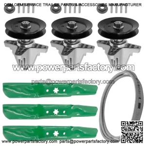918-06980 942-05052A 954-05078 50-Inch Deck Spindle Blade Kit for MTD & Cub Cadet Riding Mowers