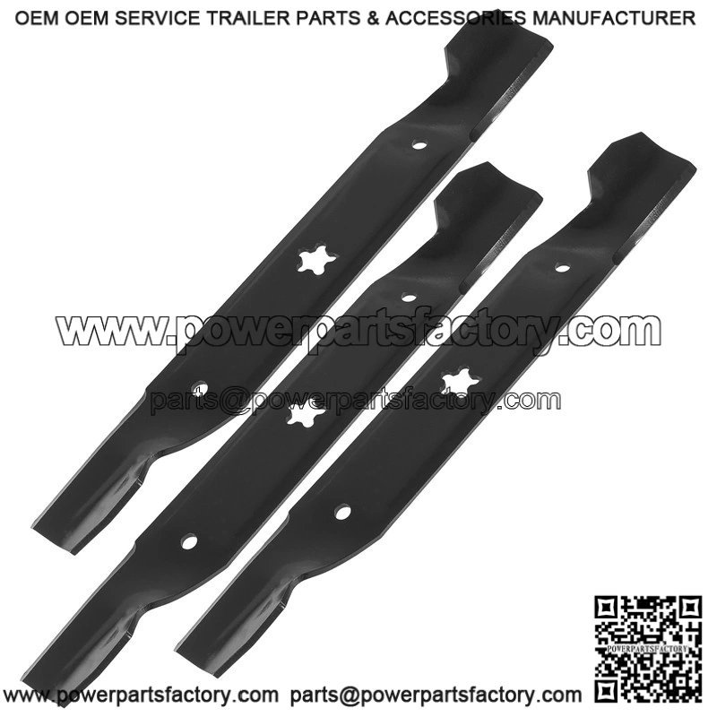 17-3/8" 5-Point Star Notched High-Lift Blade ?C Fits 50" Deck Husqvarna & Poulan