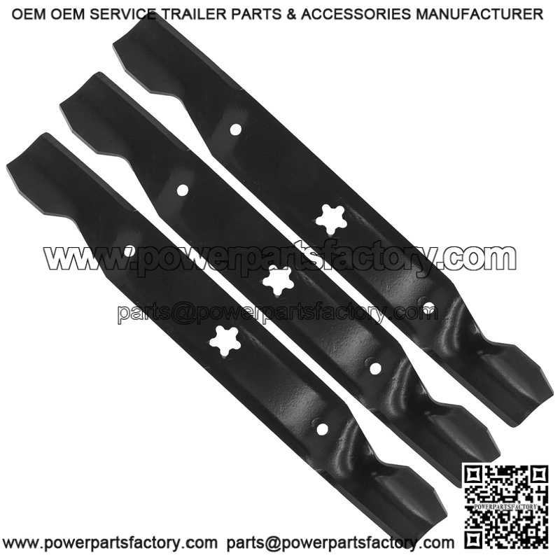 17-3/8" 5-Point Star Notched High-Lift Blade ?C Fits 50" Deck Husqvarna & Poulan - Image 4