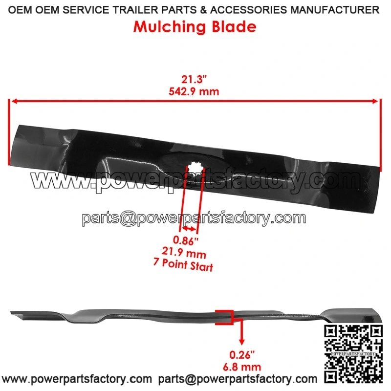 AM141033 M143695 42-Inch Mulching Blade Kit with Bolt for John Deere LT160 LT180 - Image 2