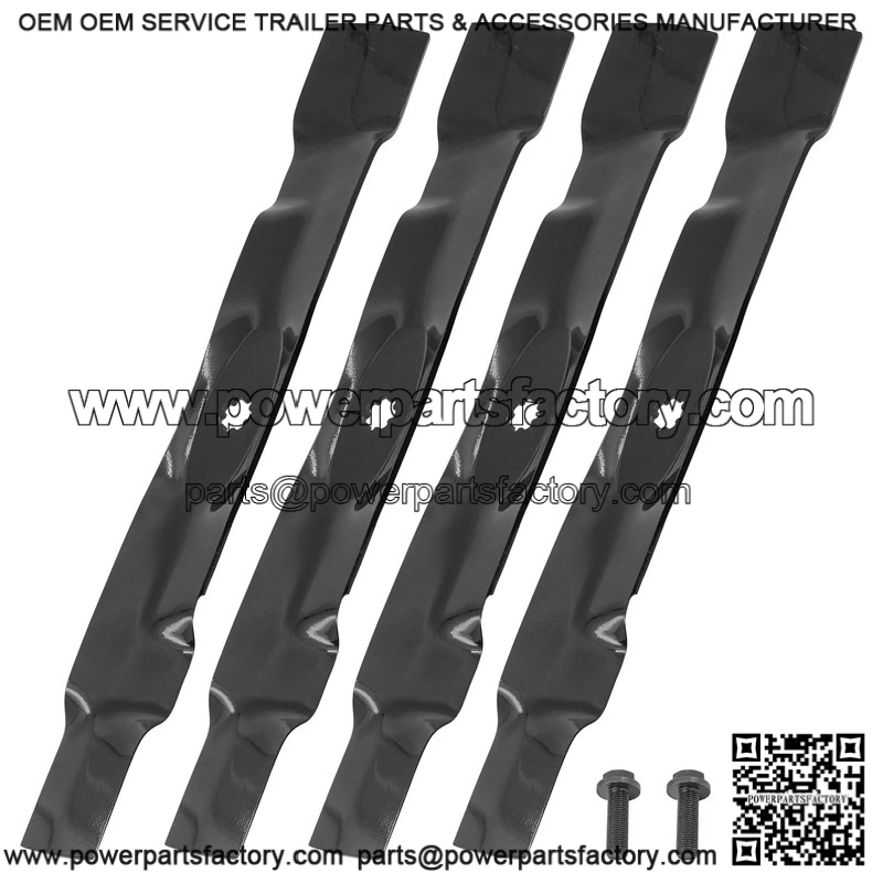 AM141033 M143695 42-Inch Mulching Blade Kit with Bolt for John Deere LT160 LT180 - Image 4