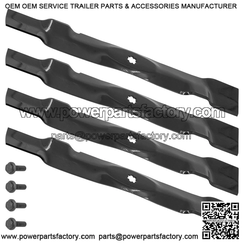 AM141033 M143695 42-Inch Mulching Blade Kit with Bolt for John Deere LT160 LT180 - Image 5