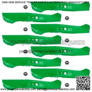 942-04290 942-04244 46-Inch Deck Blades Kit with Nuts for MTD & Cub Cadet Riding Mowers