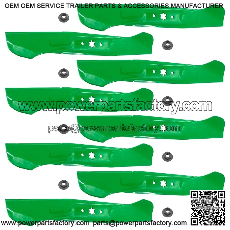 942-04290 942-04244 46-Inch Deck Blades Kit with Nuts for MTD & Cub Cadet Riding Mowers