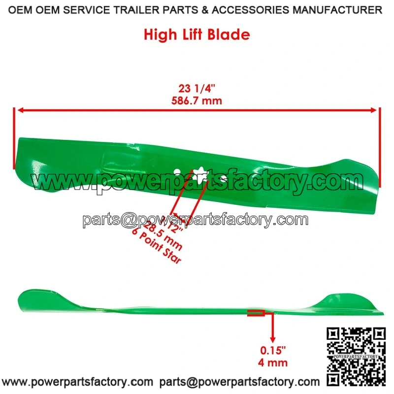 942-04290 942-04244 46-Inch Deck Blades Kit with Nuts for MTD & Cub Cadet Riding Mowers - Image 2